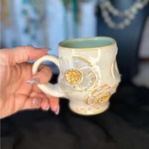 Handmade Ceramic Pastel Floral Mug
